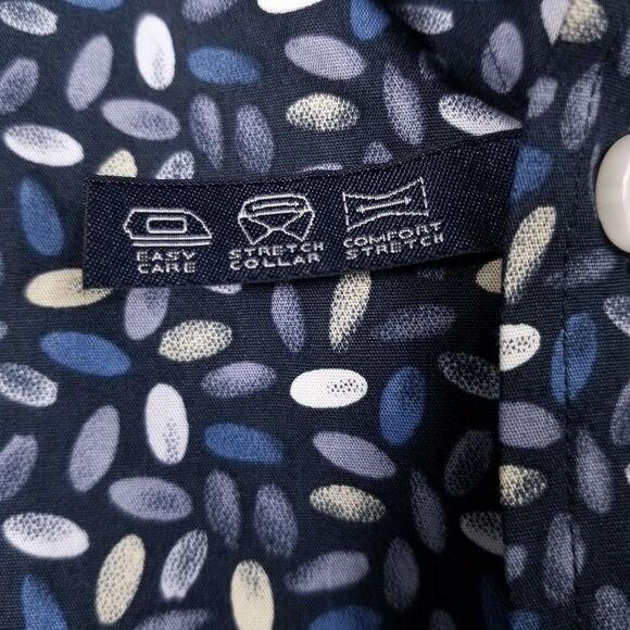 Lucky Brand Shirt Mens 15.5 34 Long Sleeve Button Up Navy Geometric Cowboy Rodeo - Picture 15 of 16